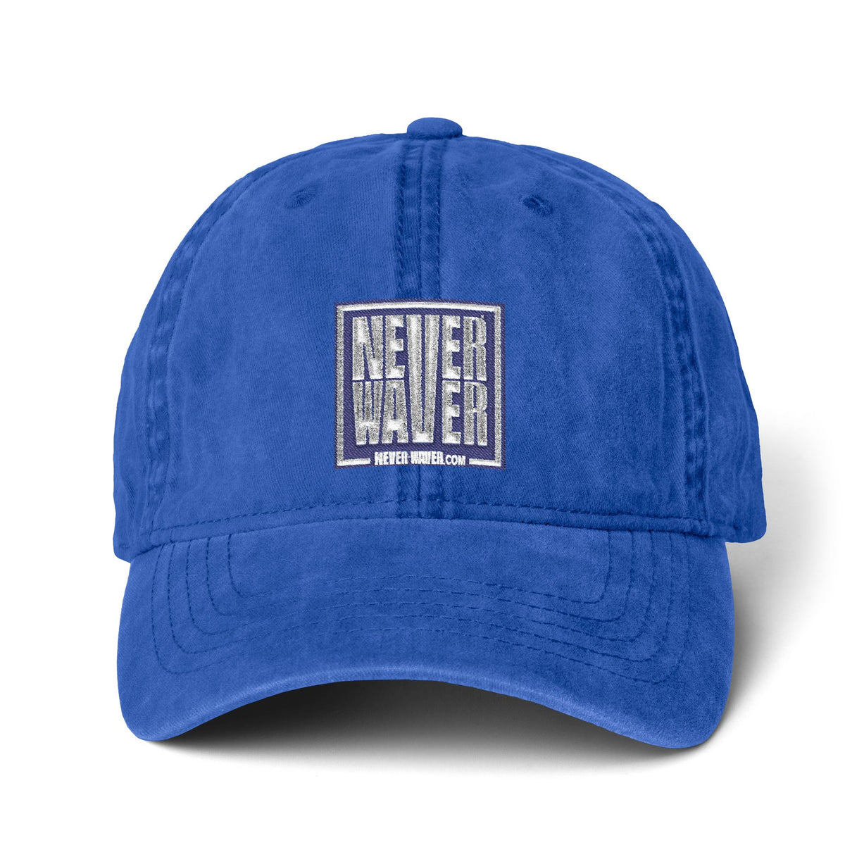Never Waver  Women's Pigment-Dyed Cap with Fashion Undervisor (Embroidery)