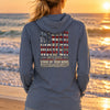Never Waver Definition Hoodie — Stand By Your Word Back Graphic Womens