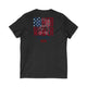 Never Waver Like This Mom V-Neck Tee for Moms - Patriotic Short Sleeve Shirt by Printify