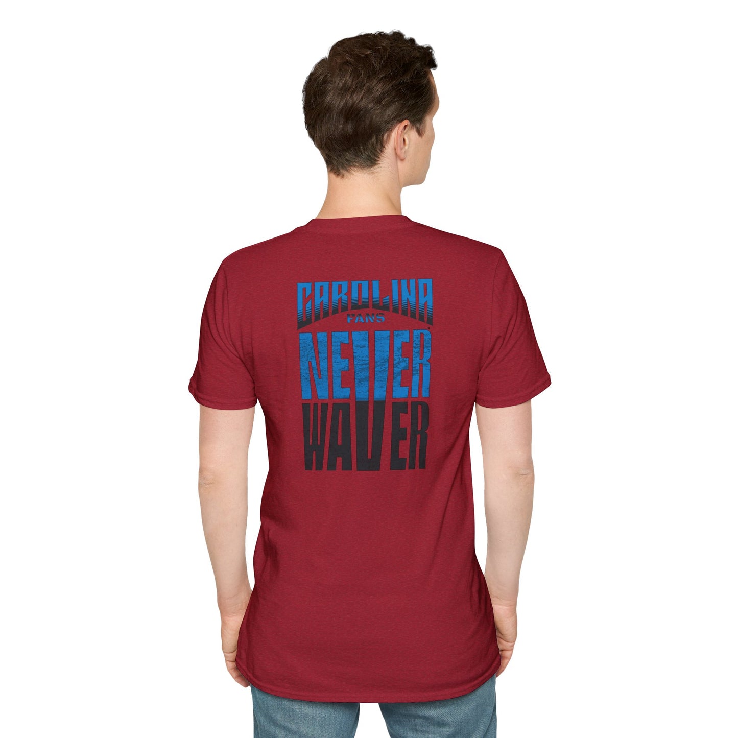 Carolina Fans Never Waver Unisex Softstyle T-Shirt