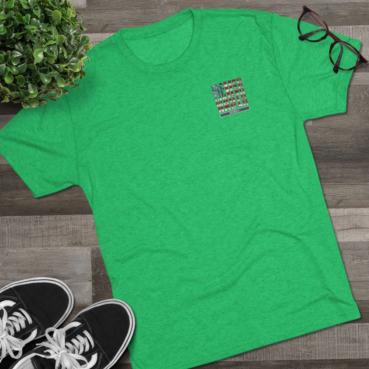 Respect Is Earned Never Waver It's Not Given Unisex Tri-Blend Crew Tee