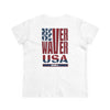 Never Waver USA Women's Midweight Cotton Tee