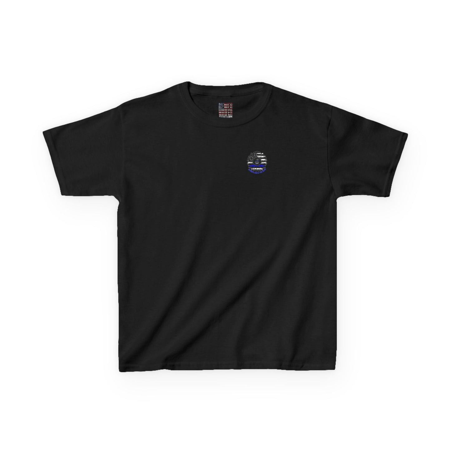 Never Waver Always Back The Blue   Kids Heavy Cotton™ Tee