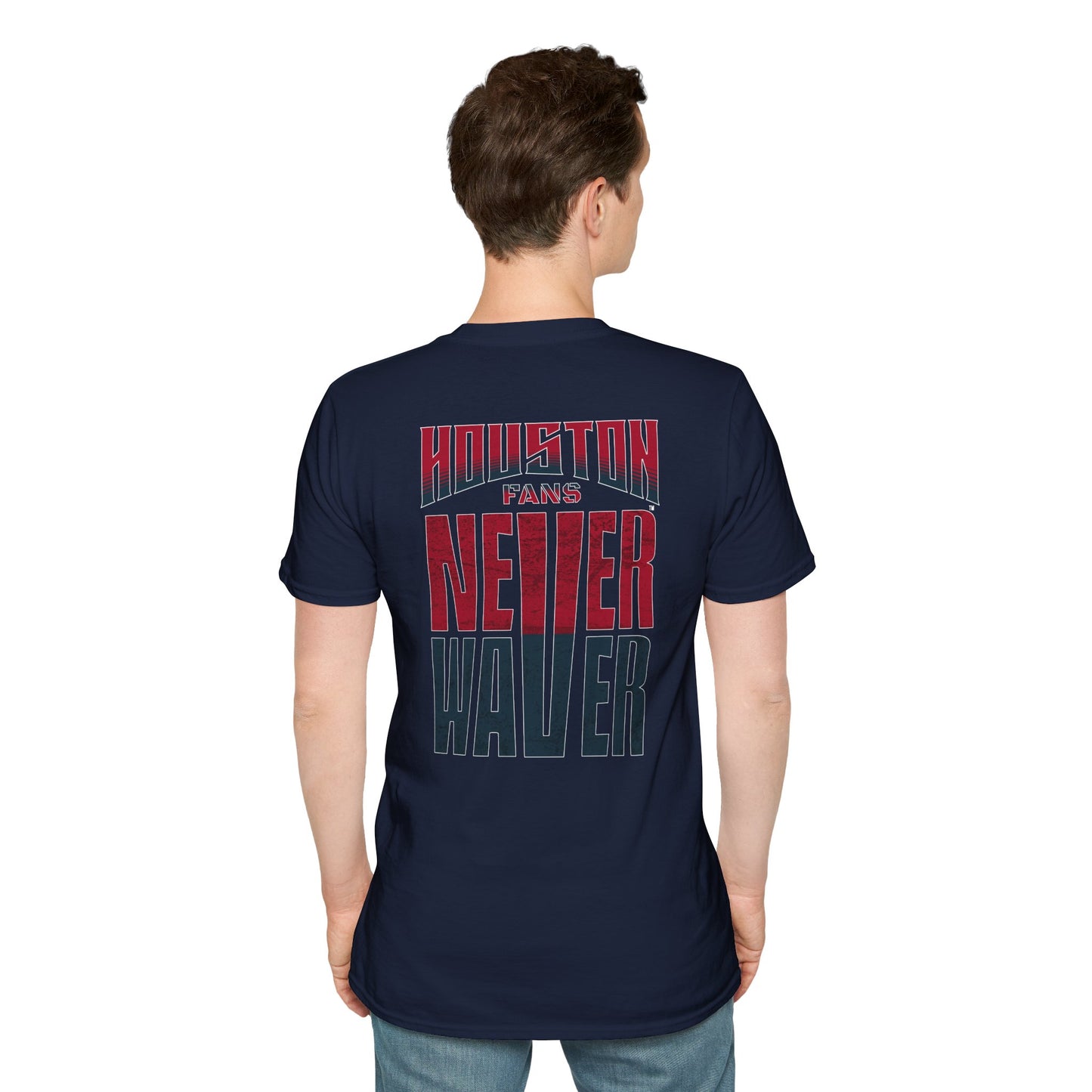 Houston Fans Never Waver Unisex Softstyle T-Shirt
