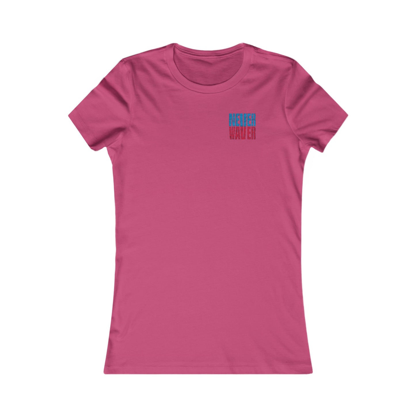 Tennessee Fans Never Waver W-Leopard Football Women's Favorite Tee