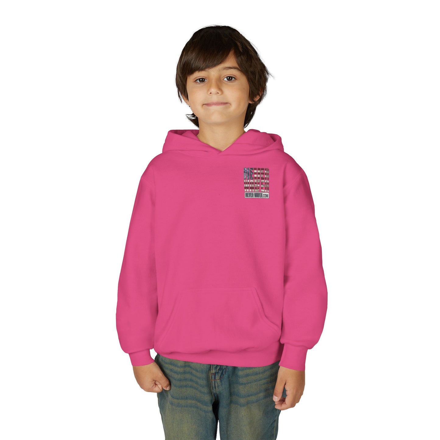 Never Waver® Earn It Youth Hoodie | Old-School Backbone