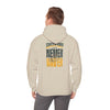Green Bay Fans Never Waver Hoodie w Leopard Football - Unisex Heavy Blend Sweatshirt