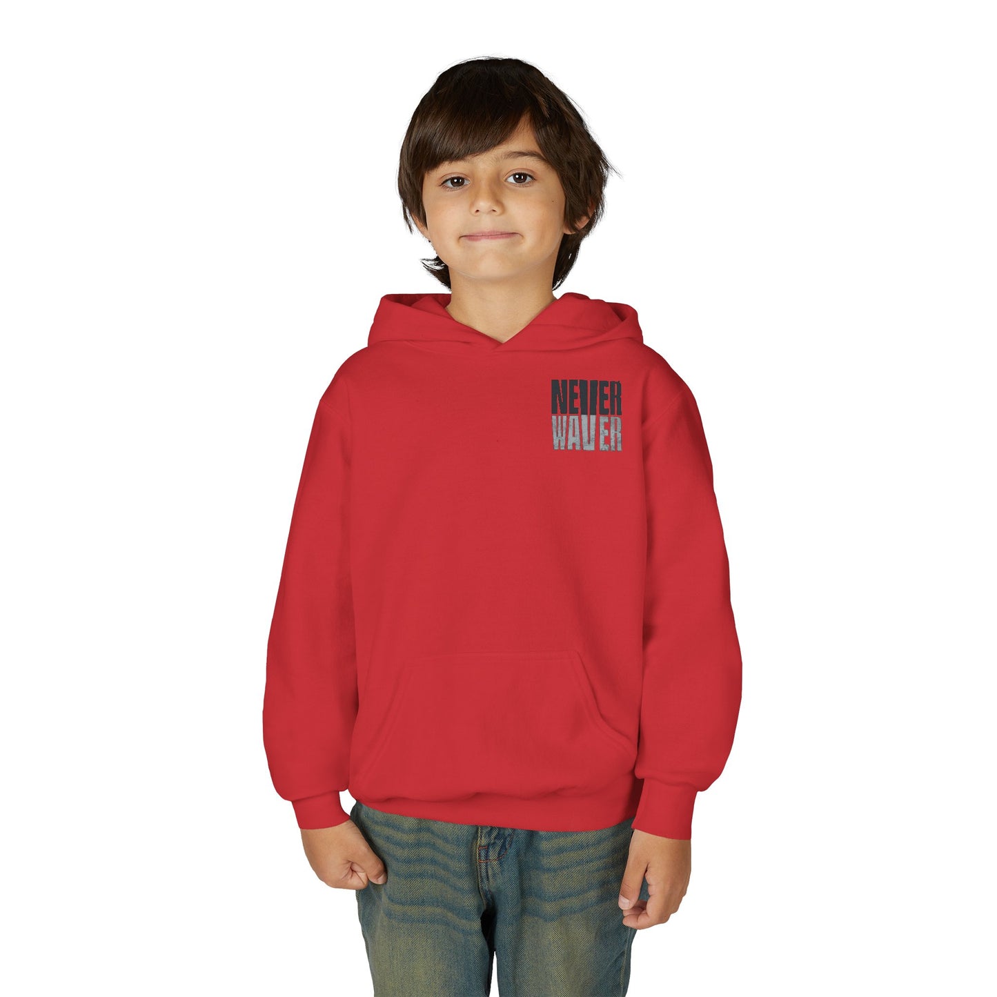 Las Vegas Fans Never Waver Youth Heavy Blend Hooded Sweatshirt