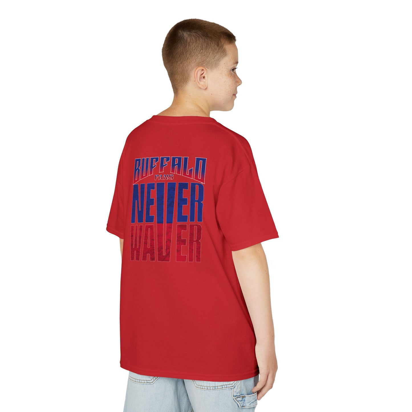 Buffalo Fans Never Waver Kids Heavy Cotton™ Tee
