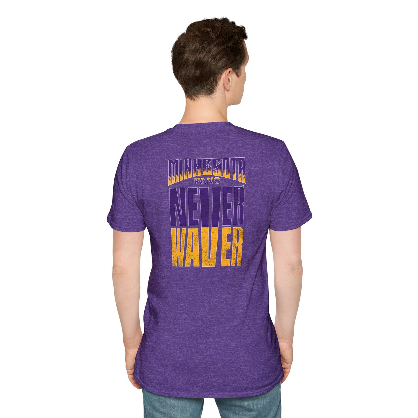 Minnesota Fans Never Waver Unisex Softstyle T-Shirt