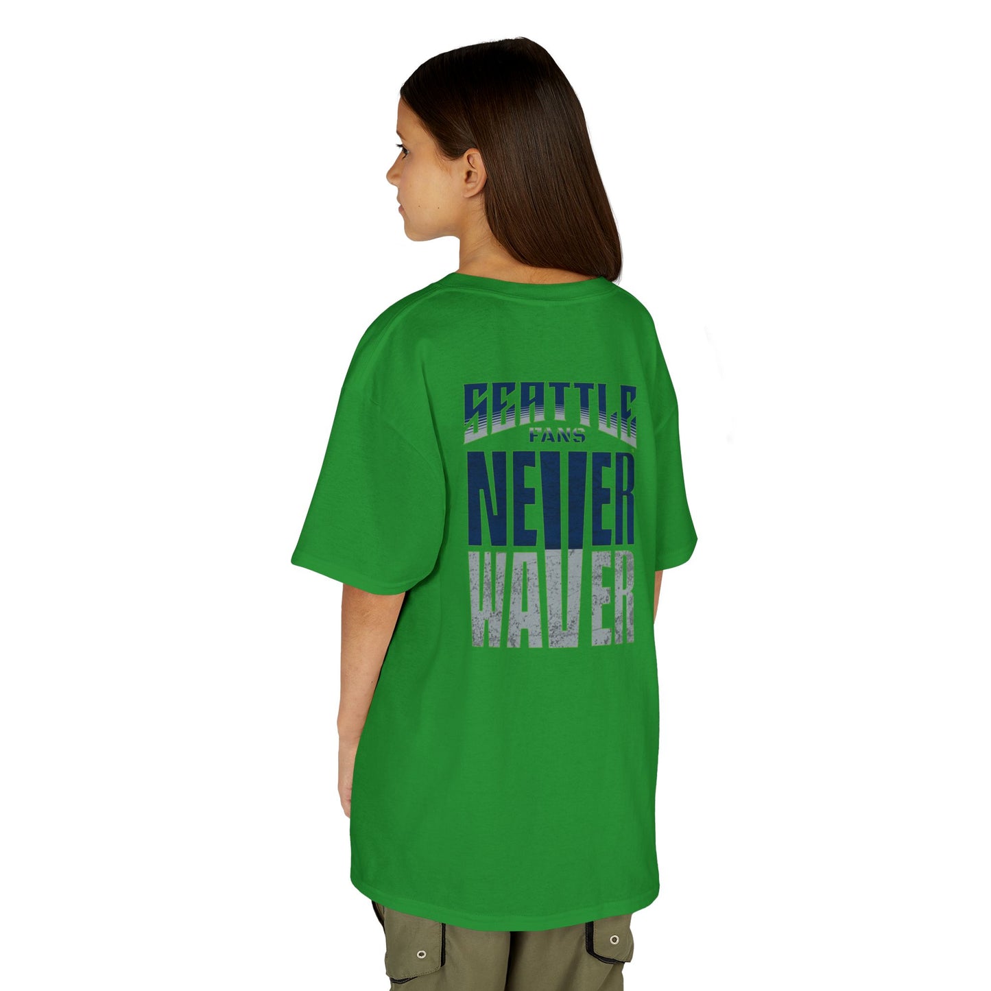 Seattle Fans Never Waver Kids Heavy Cotton™ Tee