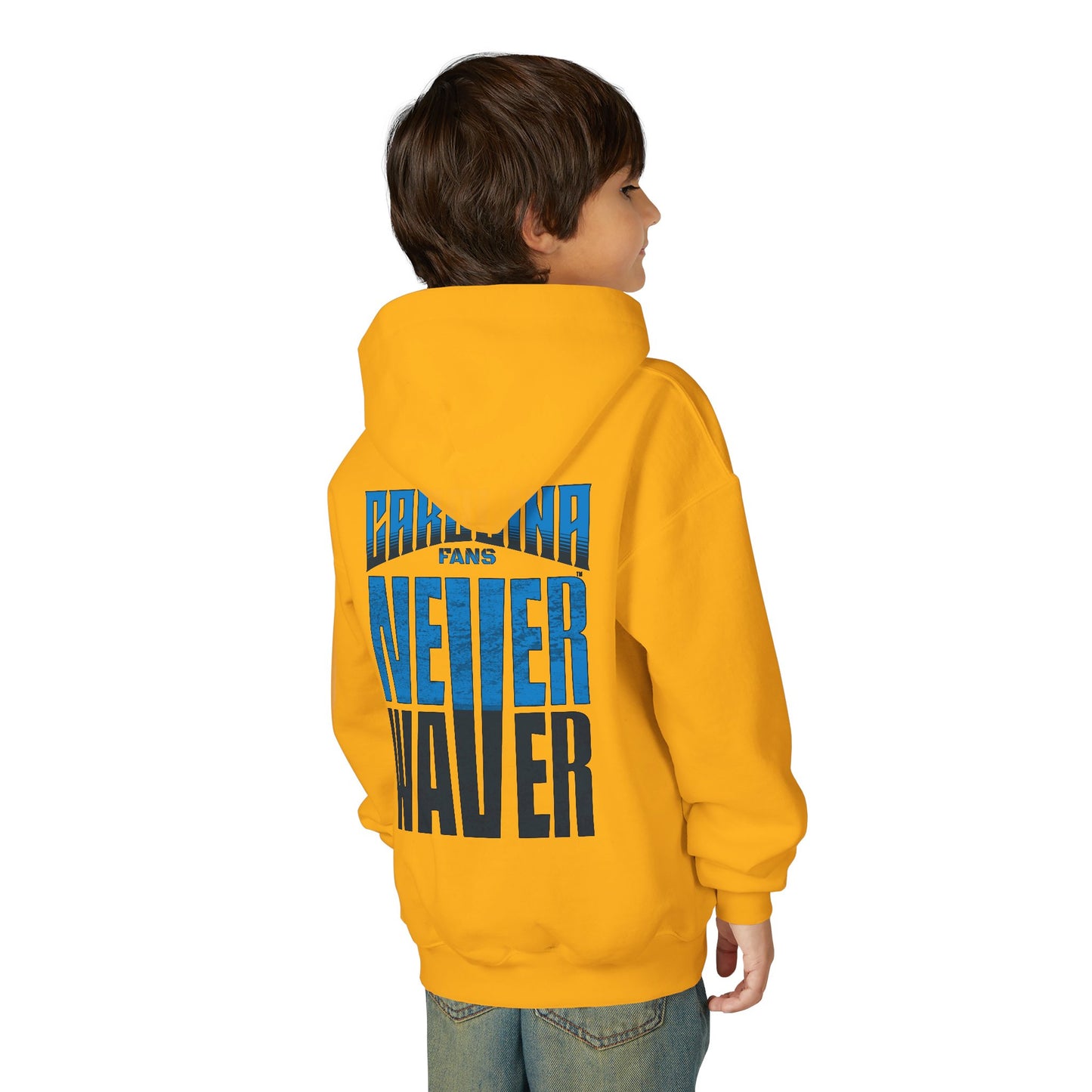 Carolina Fans Never Waver Youth Heavy Blend Hooded Sweatshirt