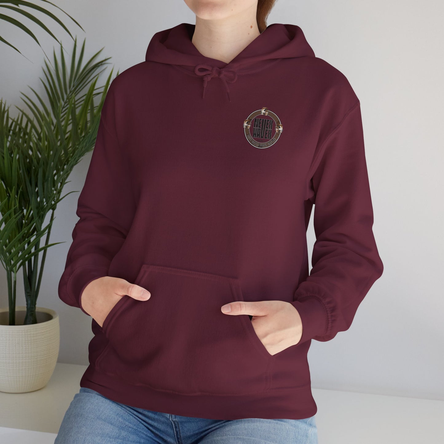 "Never Waver Save Water Drink Coffee" Eco-Friendly Unisex Hoodie