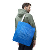 Never Waver Mamma Blue Leopard Tote Bag (AOP)