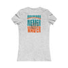 Miami Fans Never Waver W-Leopard Football Women's Favorite Tee