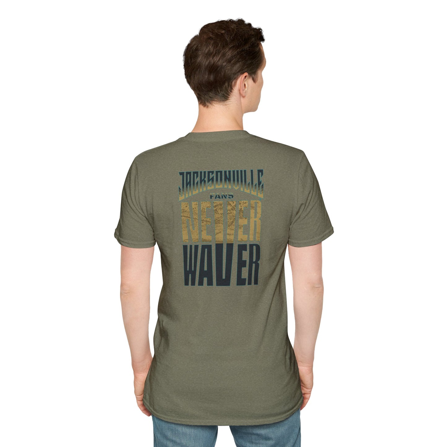 Jacksonville Fans Never Waver Unisex Softstyle T-Shirt