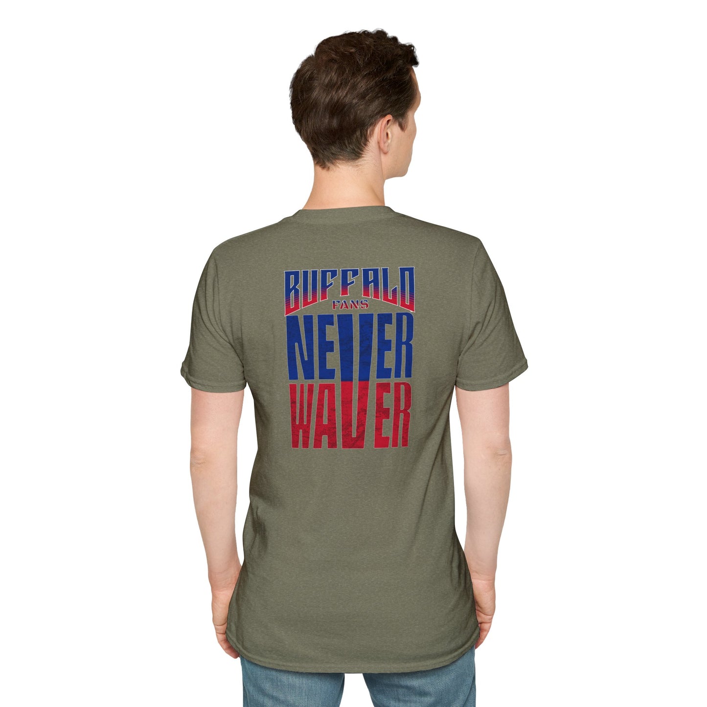 Buffalo Fans Never Waver Unisex Softstyle T-Shirt