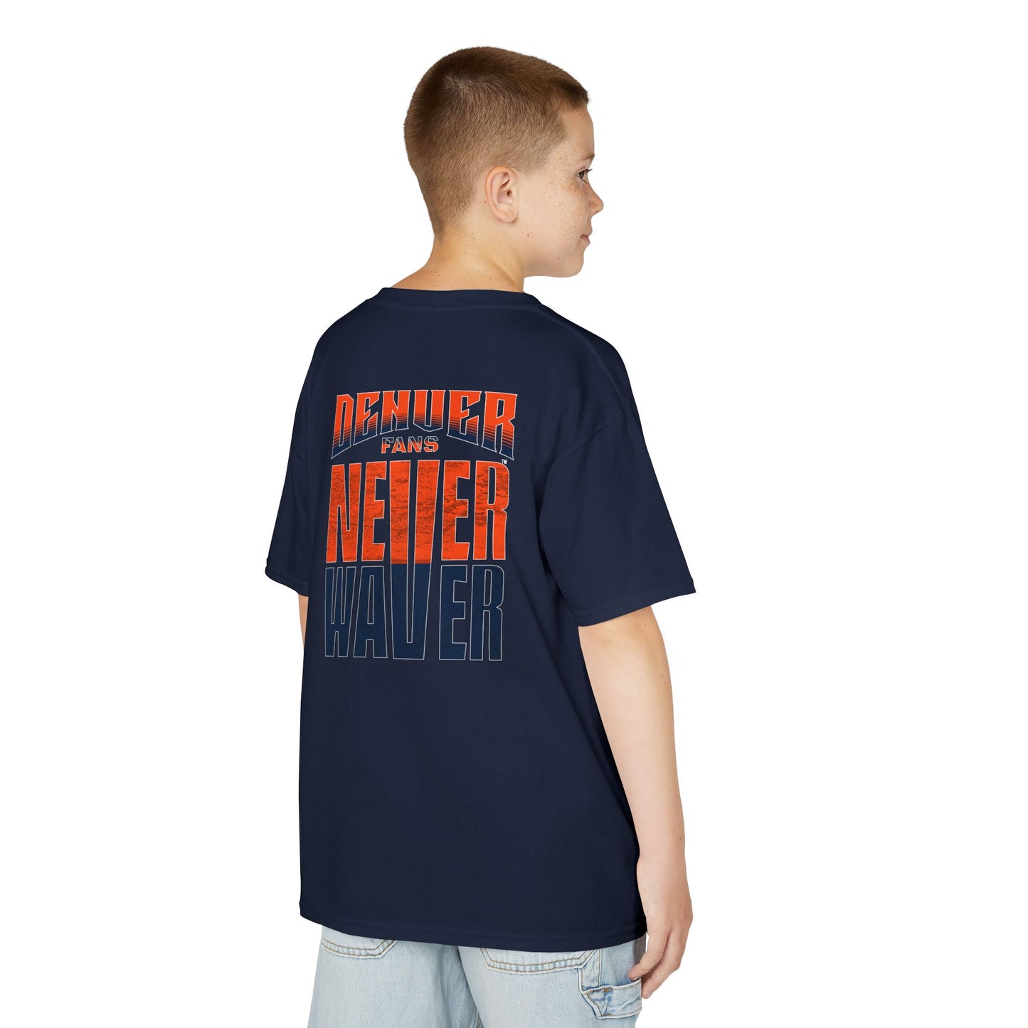 Denver Fans Never Waver Kids Heavy Cotton™ Tee