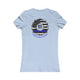 Never Waver Always Back The Blue Women's Favorite Tee by Printify