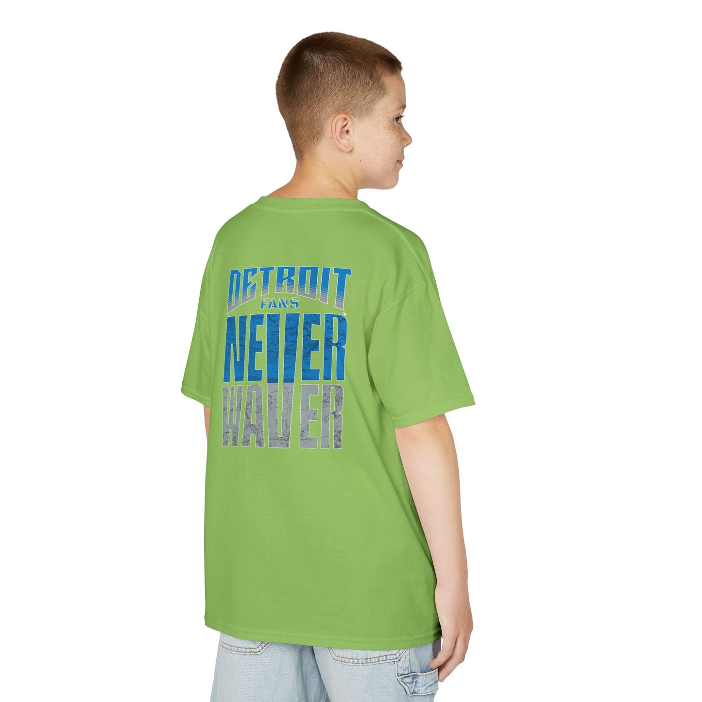 Detroit Fans Never Waver Kids Heavy Cotton™ Tee