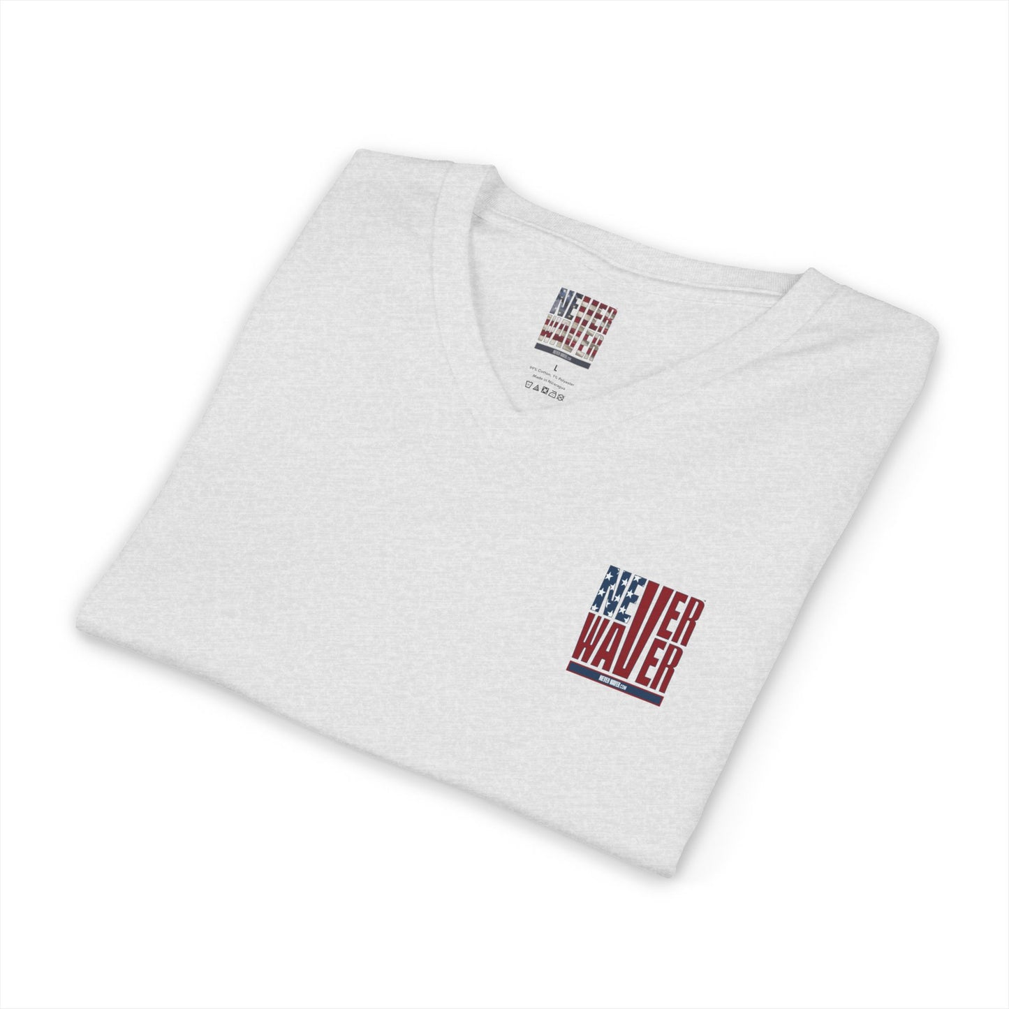 Never Waver Be Red White and A little Bougie T-Shirt Unisex V-Neck Tee