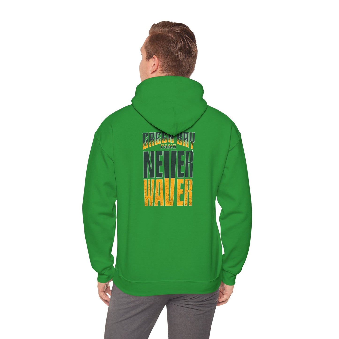 Green Bay Fans Never Waver Unisex Hoodie - Sweatshirt