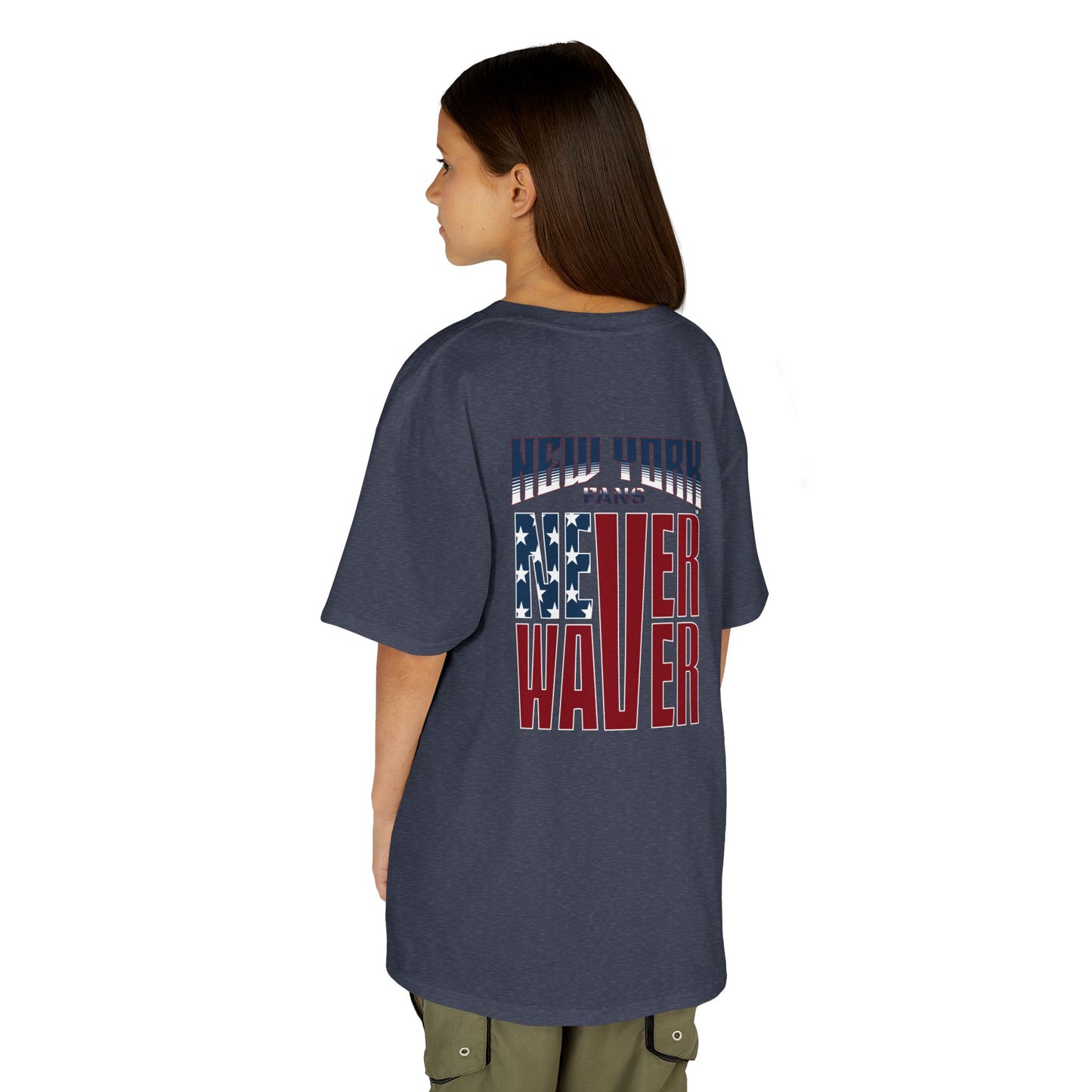 New York Fans Never Waver Kids Heavy Cotton™ Tee