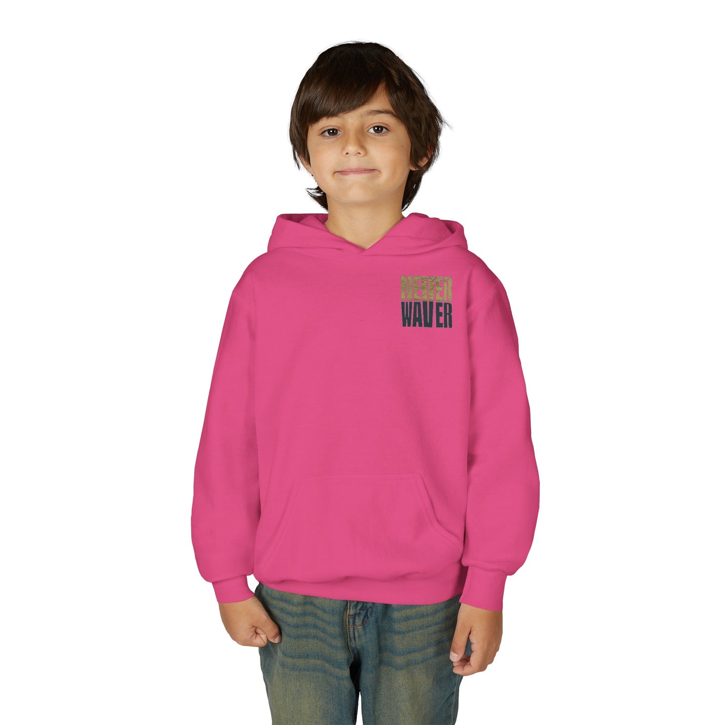 Jacksonville Fans Never Waver Youth Heavy Blend Hooded Sweatshirt