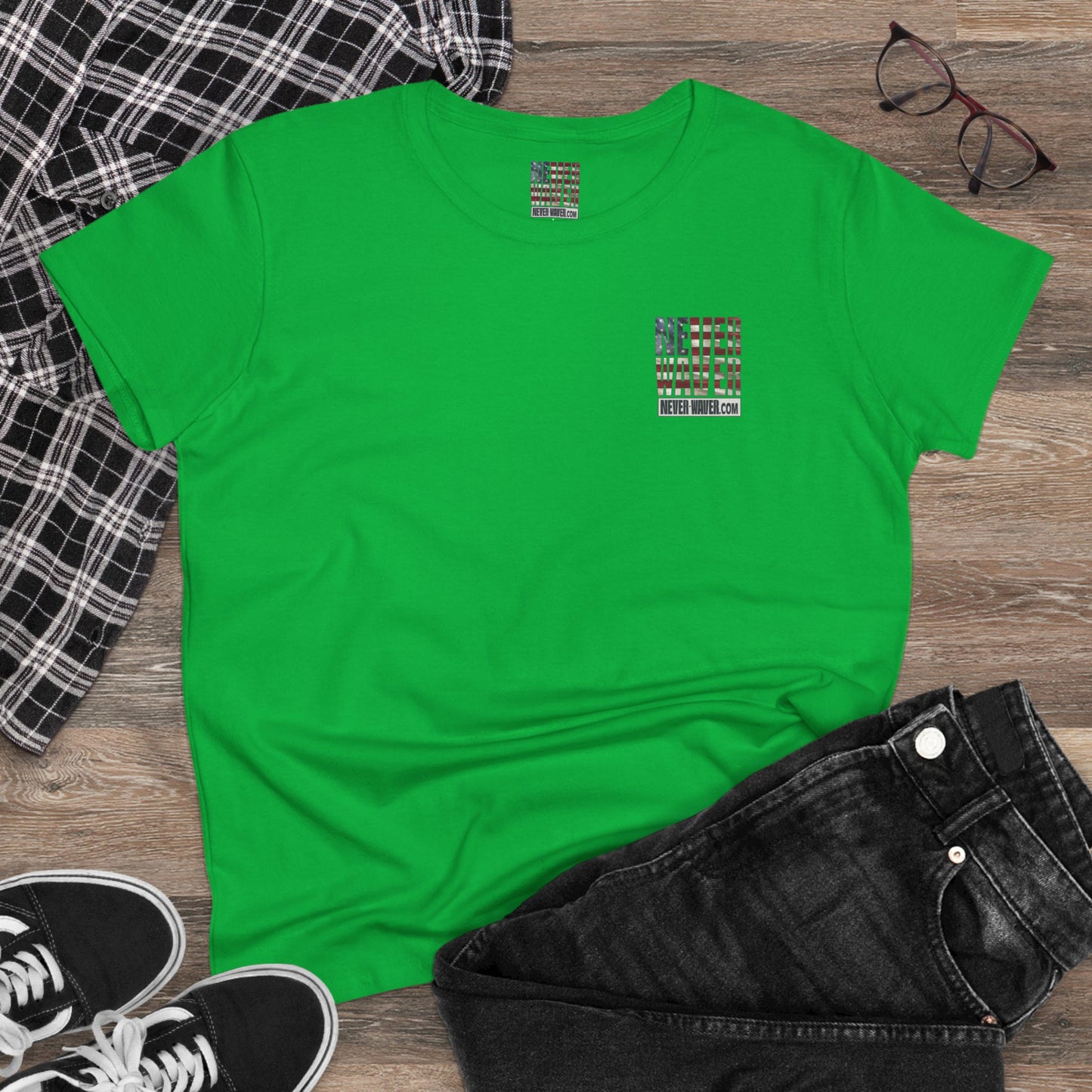 Never Waver Definition Women's Midweight Cotton Tee