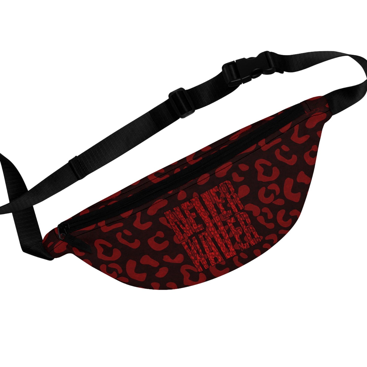 Never Waver Red Leopard Fanny Pack