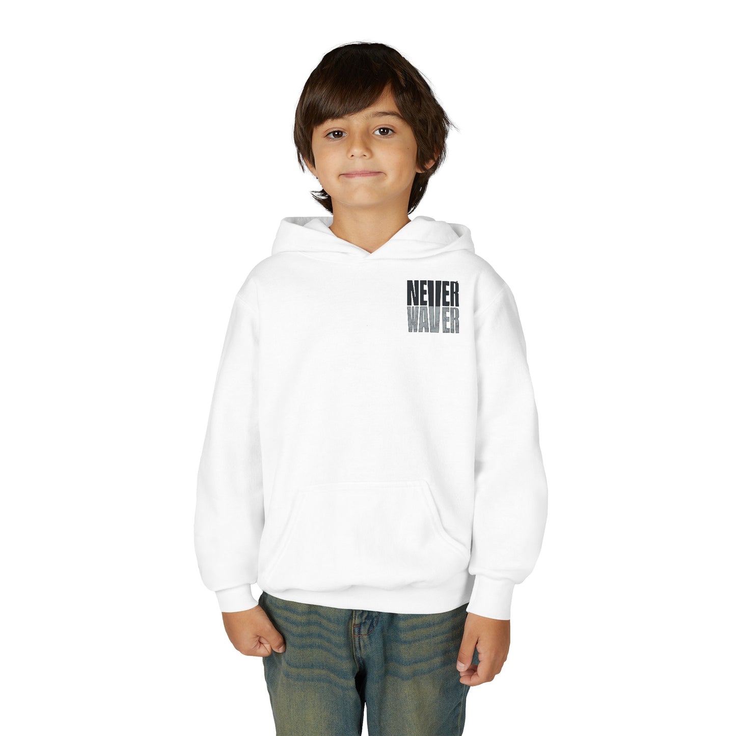 Las Vegas Fans Never Waver Youth Heavy Blend Hooded Sweatshirt