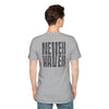 Never Waver” Jesus a bold, eye-catching design that reflects a steadfast faith and confidence in Christ. Unisex Soft style T-Shirt