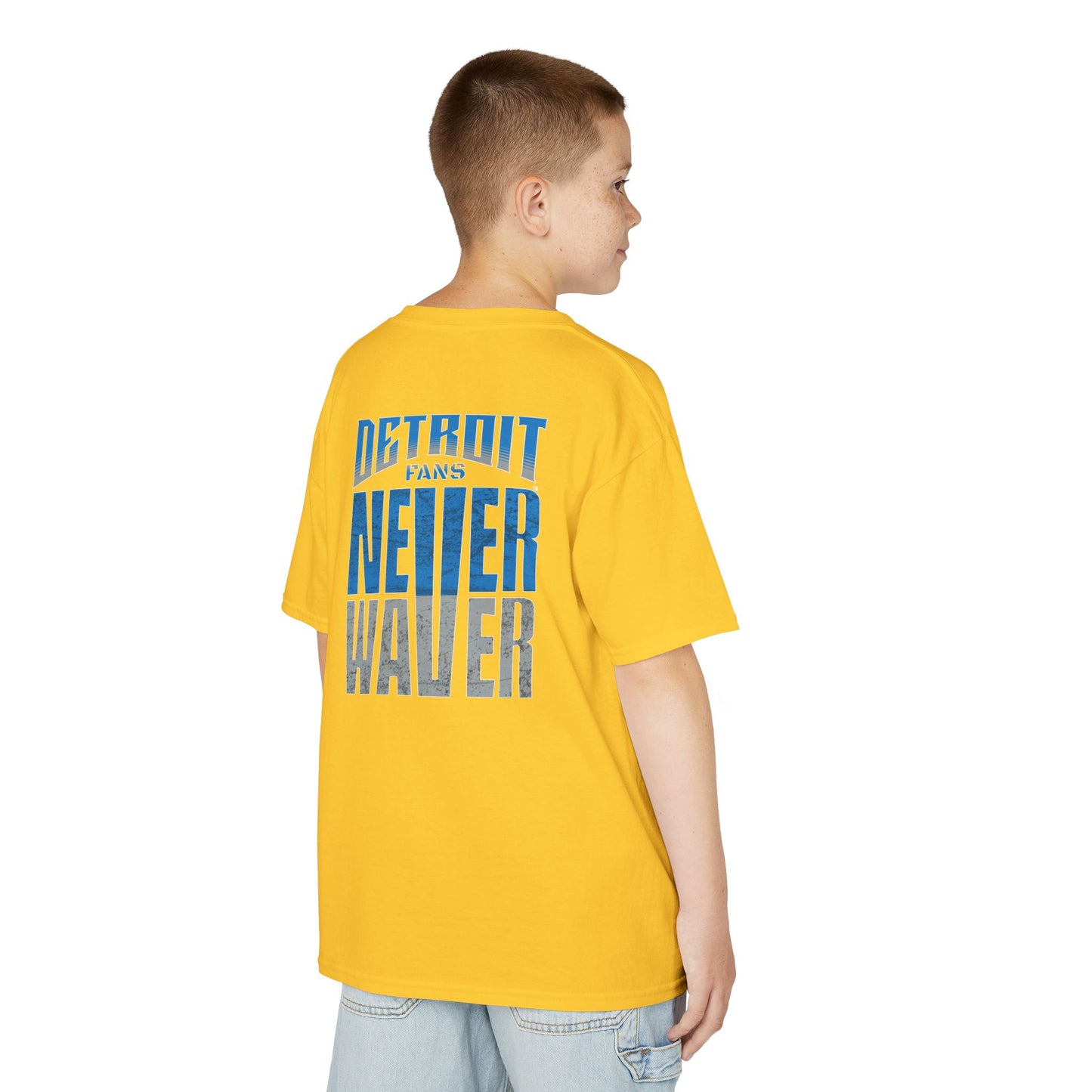 Detroit Fans Never Waver Kids Heavy Cotton™ Tee