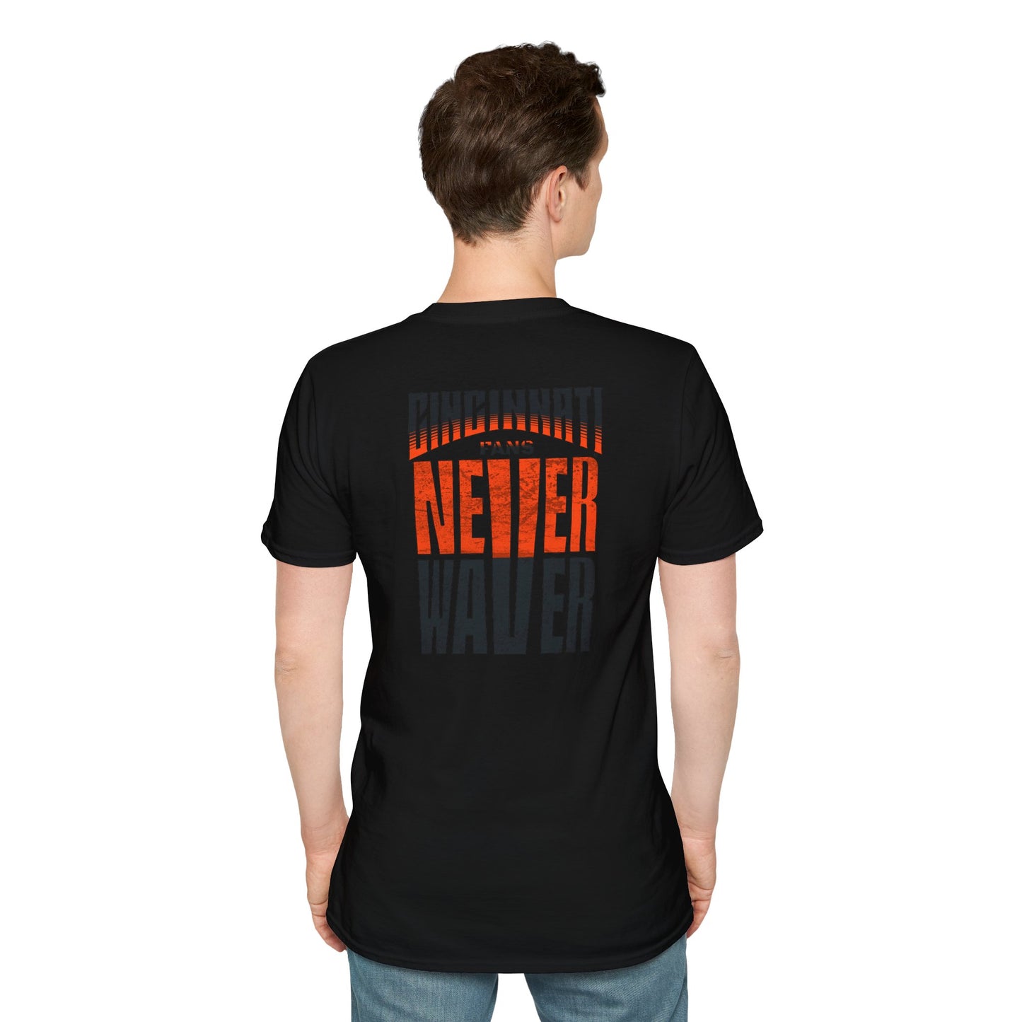 Cincinnati Fans Never Waver Unisex Softstyle T-Shirt