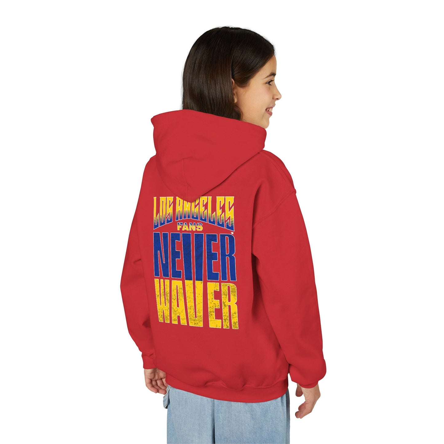 Los Angeles  Fans Never Waver Youth Heavy Blend Hooded Sweatshirt
