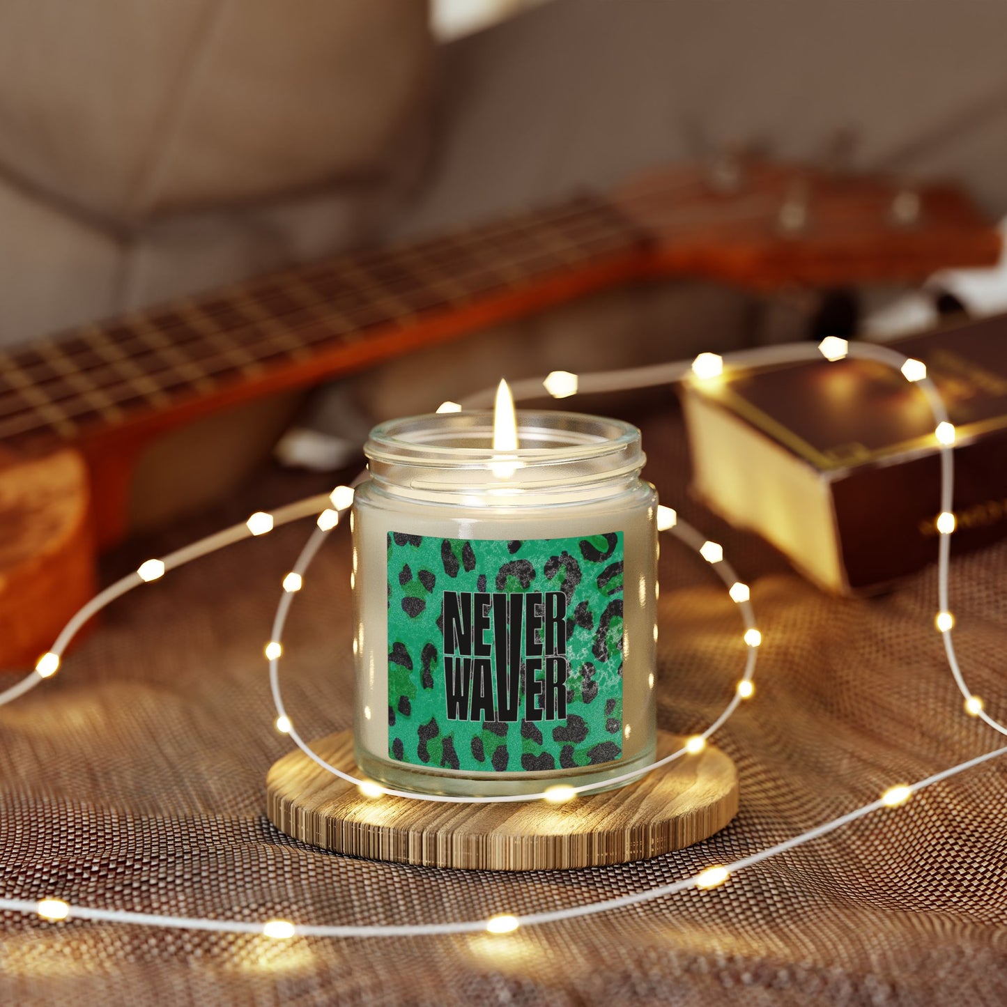 Never Waver Wild Vibes Scented Candles, Coconut Apricot Wax, Eco-Friendly Aromatherapy, Unique Home Decor, Gift for Her, Relaxation Gift