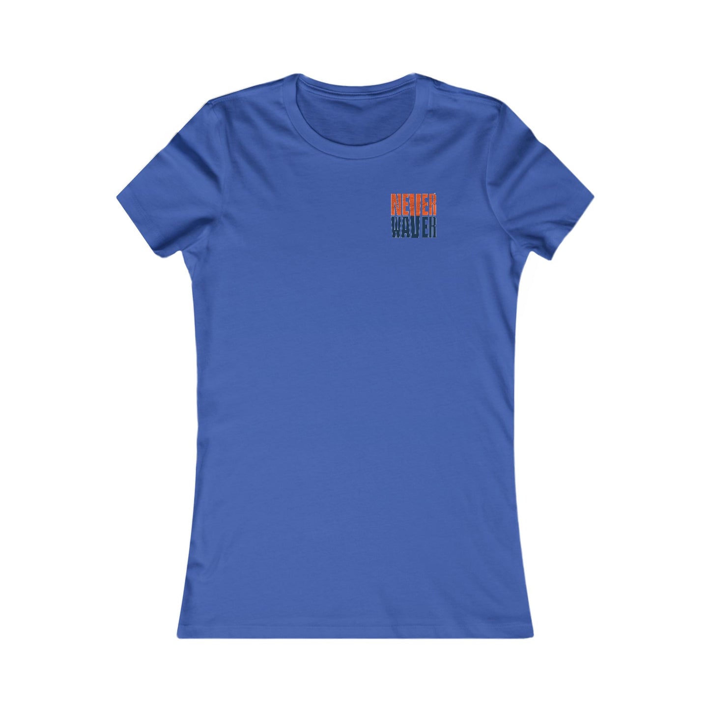 Denver Fans Never Waver W-Leopard Football Women's Favorite Tee