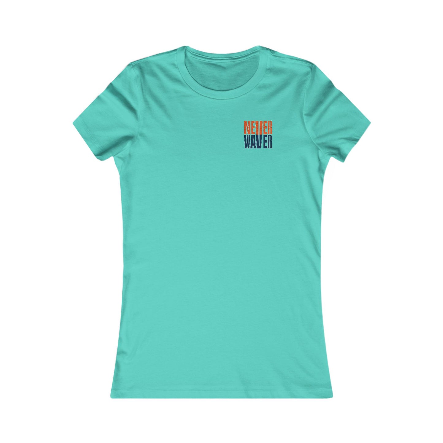Denver Fans Never Waver W-Leopard Football Women's Favorite Tee