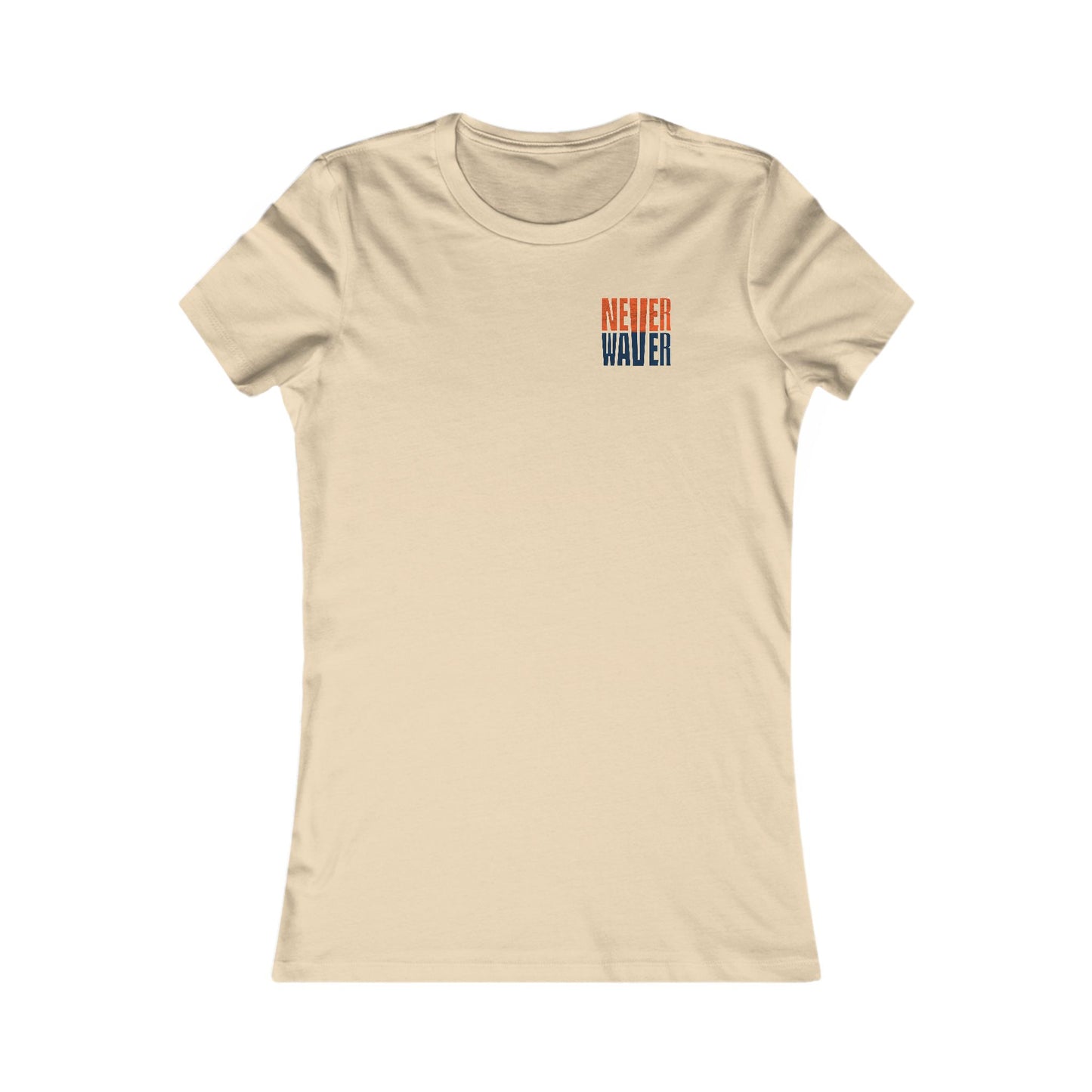 Denver Fans Never Waver W-Leopard Football Women's Favorite Tee