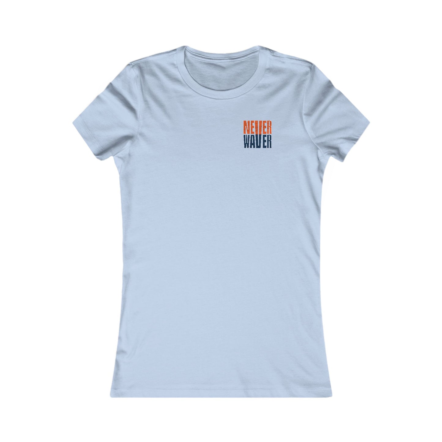 Denver Fans Never Waver W-Leopard Football Women's Favorite Tee