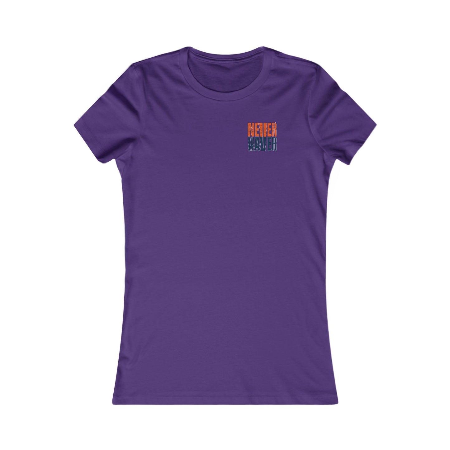 Denver Fans Never Waver W-Leopard Football Women's Favorite Tee