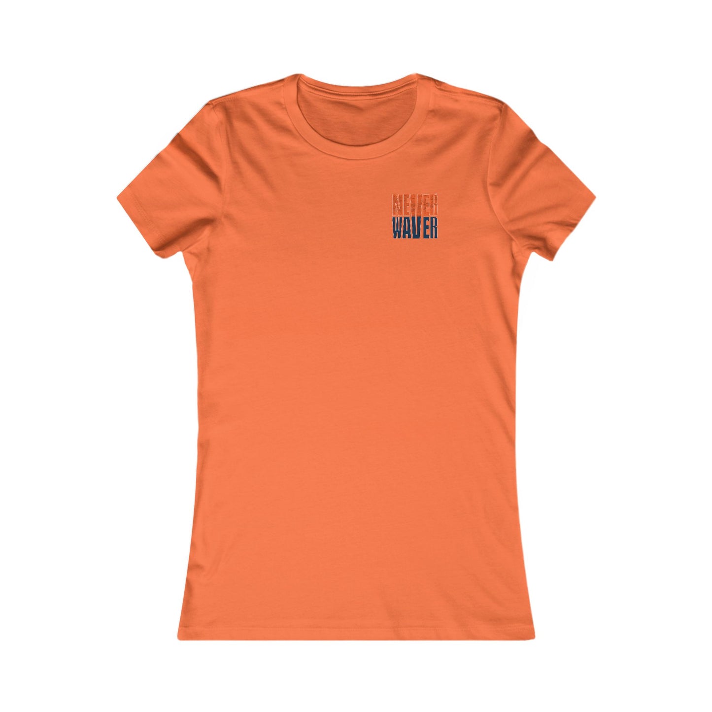 Denver Fans Never Waver W-Leopard Football Women's Favorite Tee