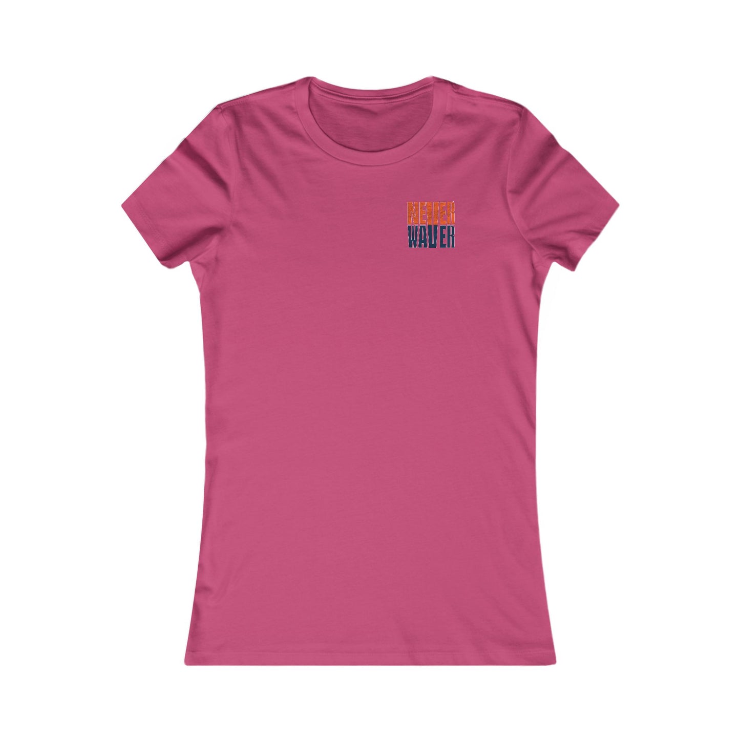 Denver Fans Never Waver W-Leopard Football Women's Favorite Tee
