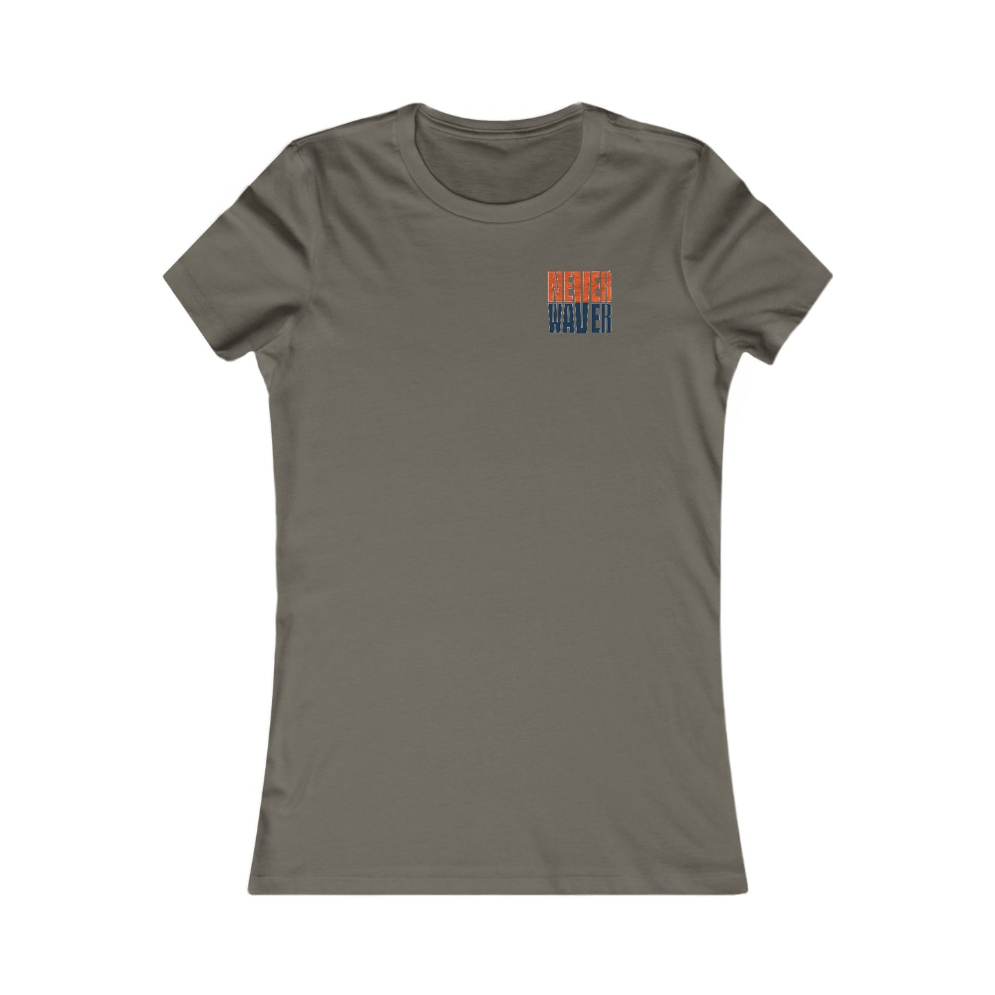 Denver Fans Never Waver W-Leopard Football Women's Favorite Tee