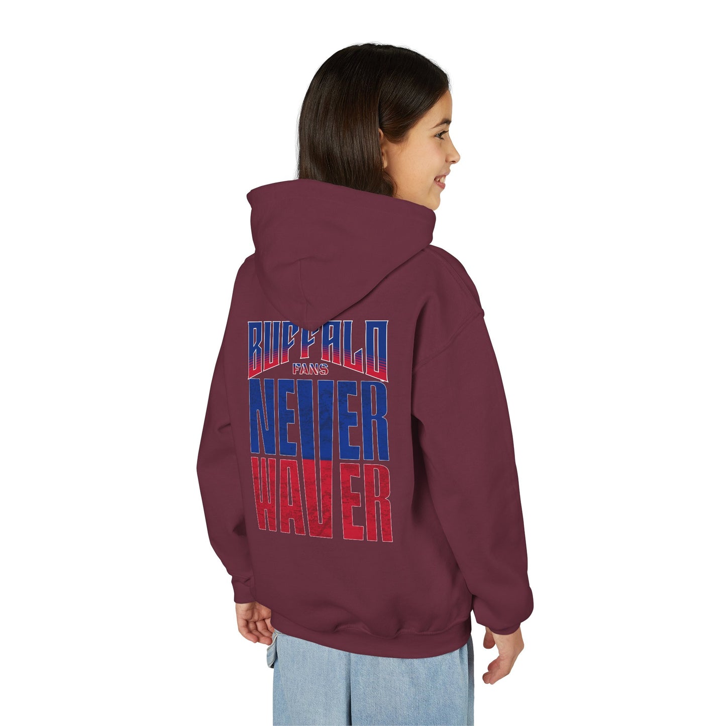 Buffalo Fans Never Waver Youth Sweatshirt / Hoodie