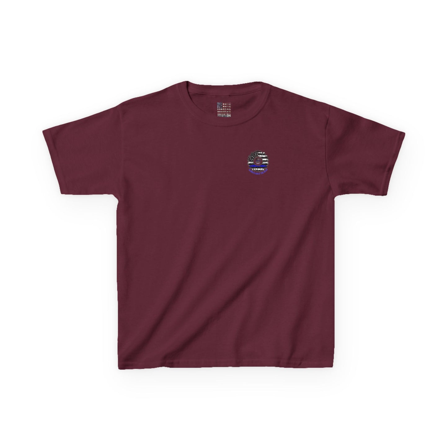 Never Waver Always Back The Blue   Kids Heavy Cotton™ Tee