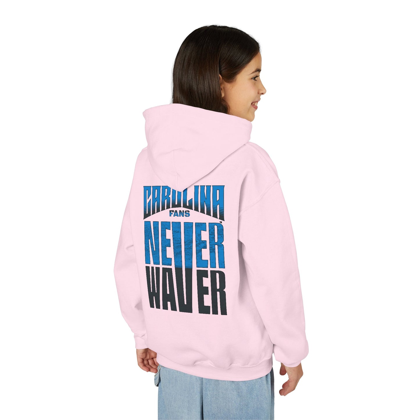 Carolina Fans Never Waver Youth Heavy Blend Hooded Sweatshirt