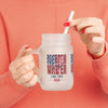 Never Waver Like This Mom Mason Jar with Straw - Perfect Gift for Mother's Day or Independence Day