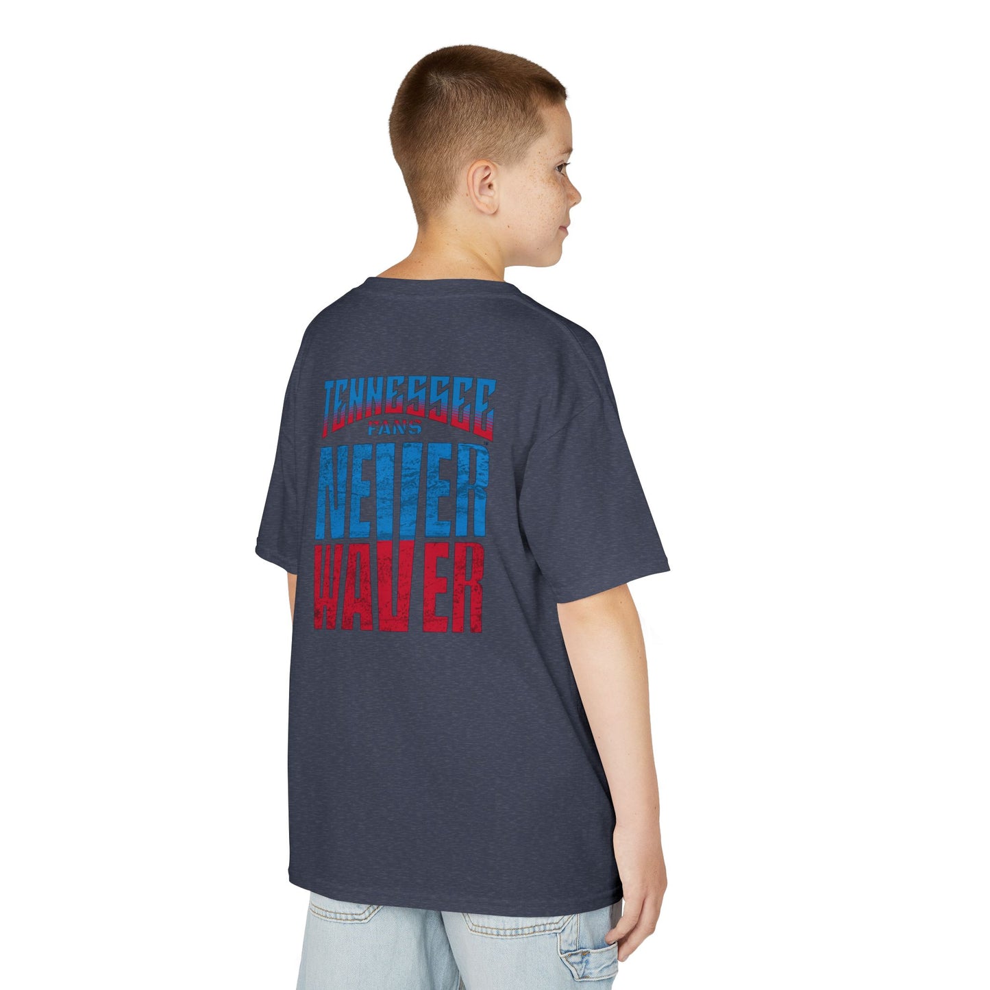 Tennessee Fans Never Waver Kids Heavy Cotton™ Tee