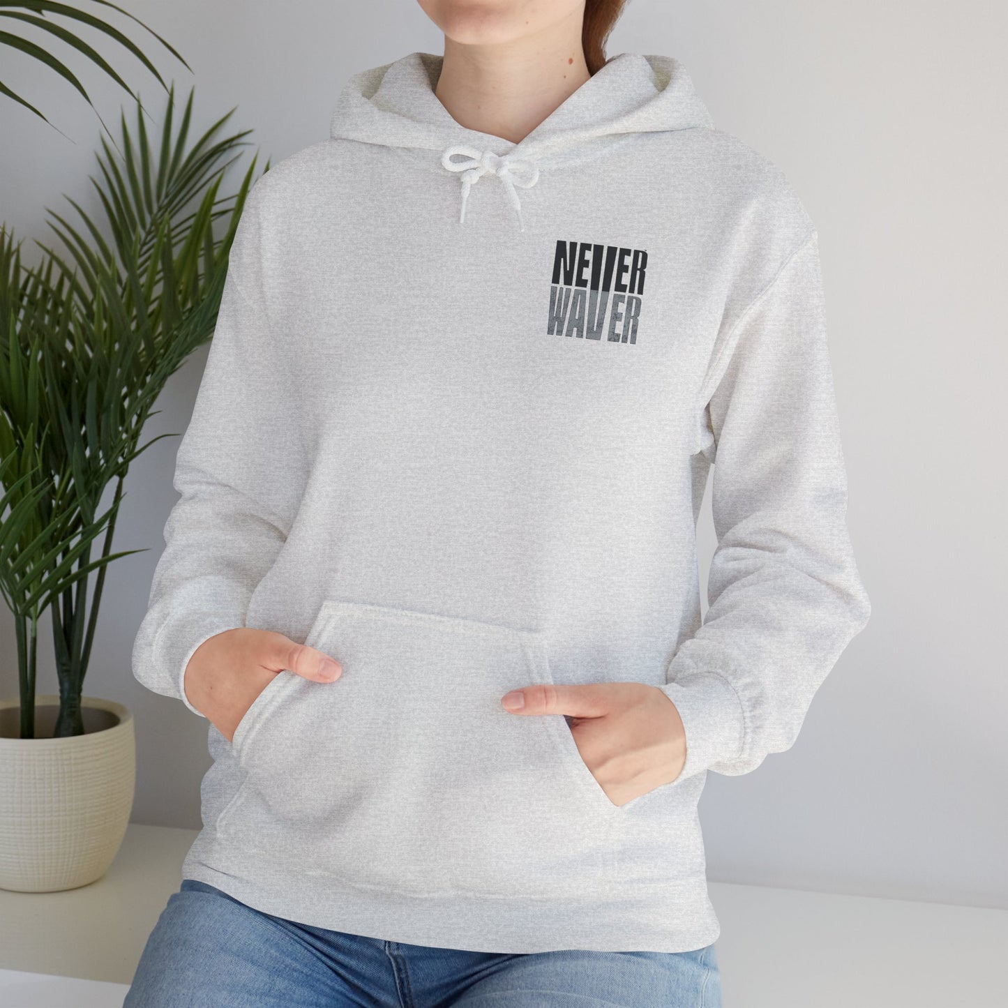 Las Vegas Fans Never Waver Design, Perfect for Sports Fans Unisex Heavy Blend™ Hooded Sweatshirt